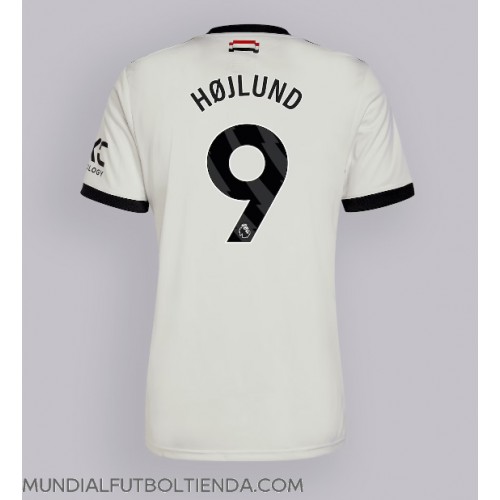 Camiseta Manchester United Rasmus Hojlund #9 Tercera Equipación Replica 2024-25 mangas cortas